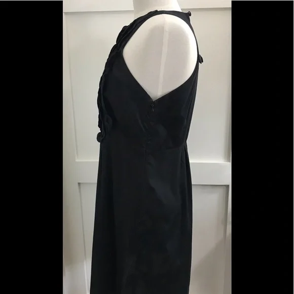 HOSS INTROPIA Designed in Spain, Ruffled Tuxedo front Dress / Tunic in Black - Picture 4 of 11